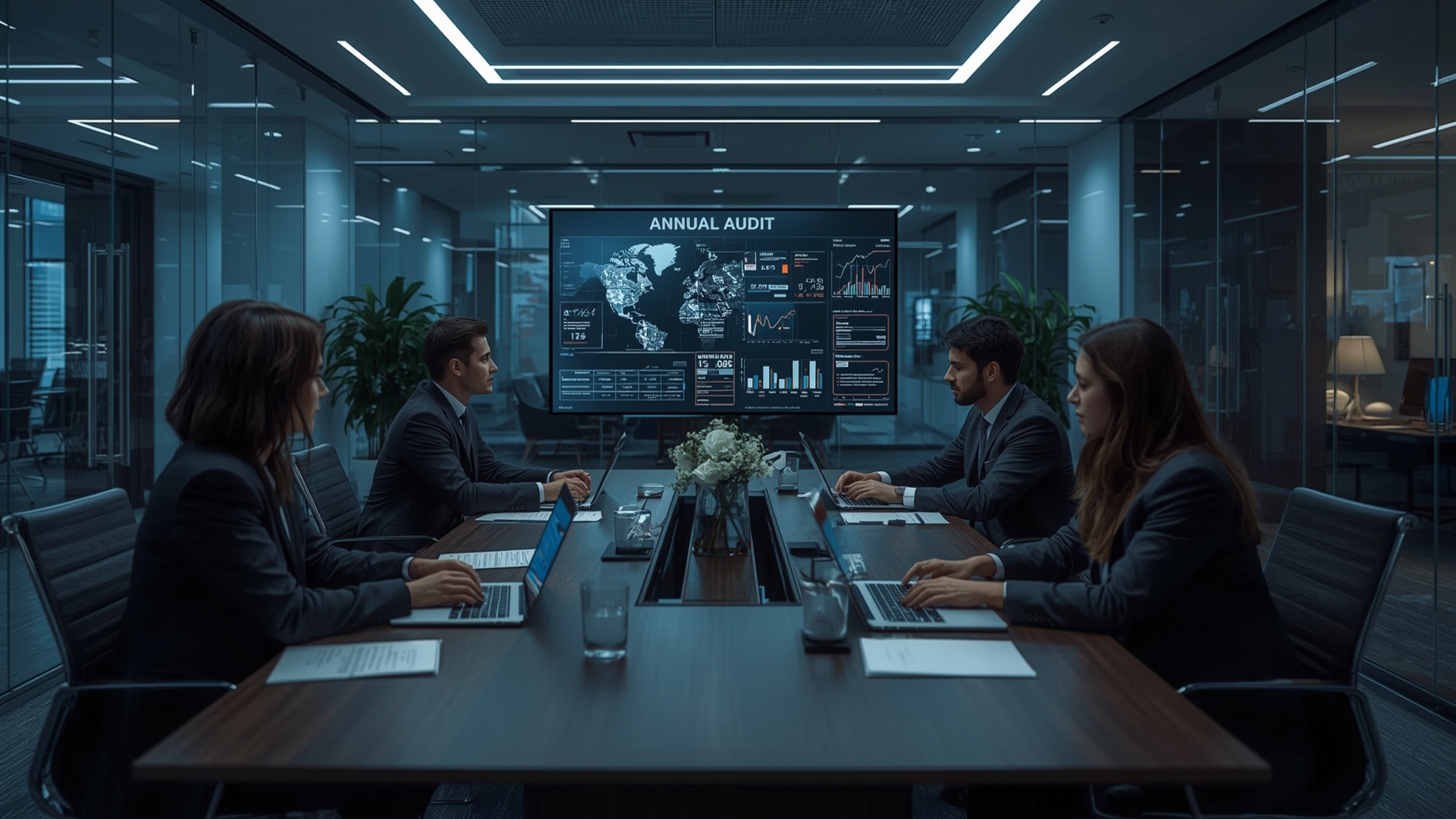 Équipe d'audit financier professionnelle